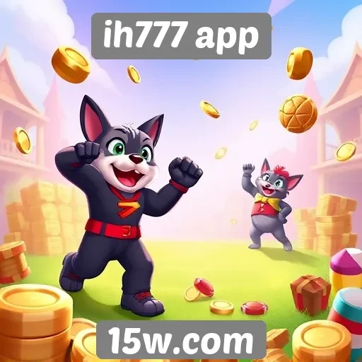 Variedade de jogos disponíveis no ih777 app